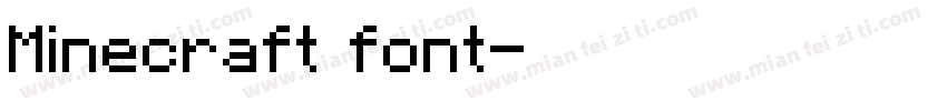Minecraft font字体转换